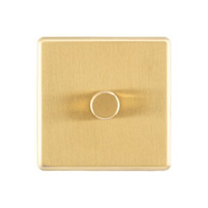 Gold Arlec Fusion single dimmer front